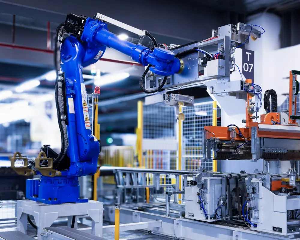 Fábrica robotizada que optimiza su energía