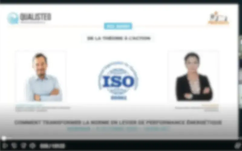 Voir le replay du webinaire consacré à la norme ISO 50001